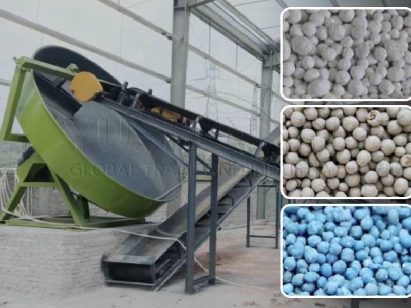 disc pan granulation process for NPK fertilizer